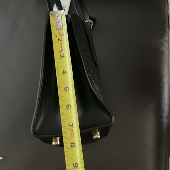 COACH BLACK LEATHER BAG - Picture 12 of 13